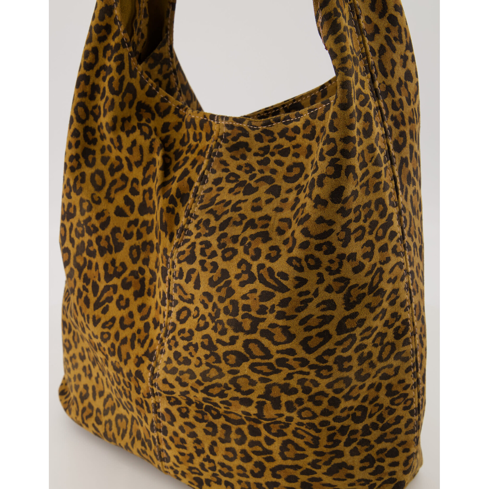 Suede tas Loreen leopard