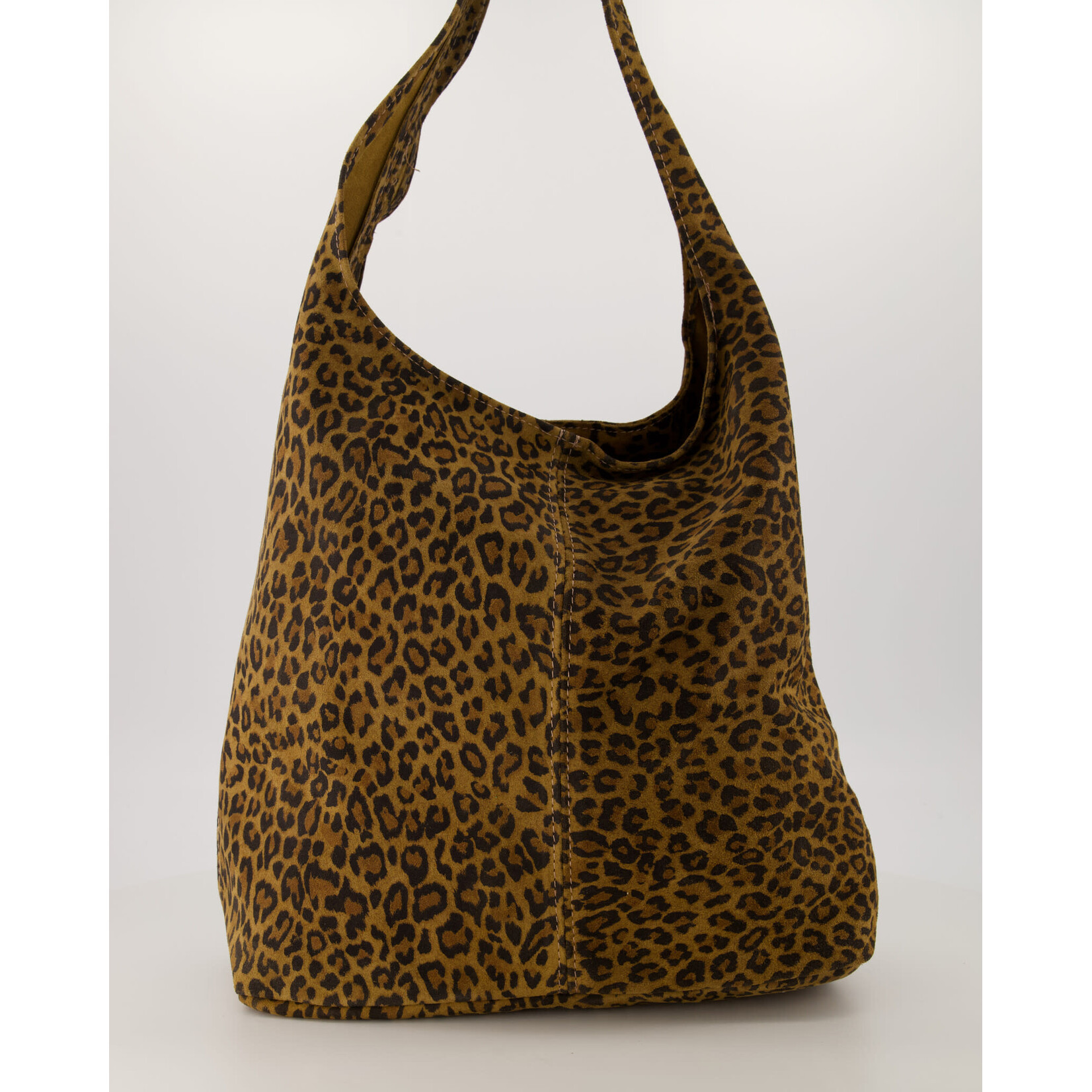 Suede tas Loreen leopard