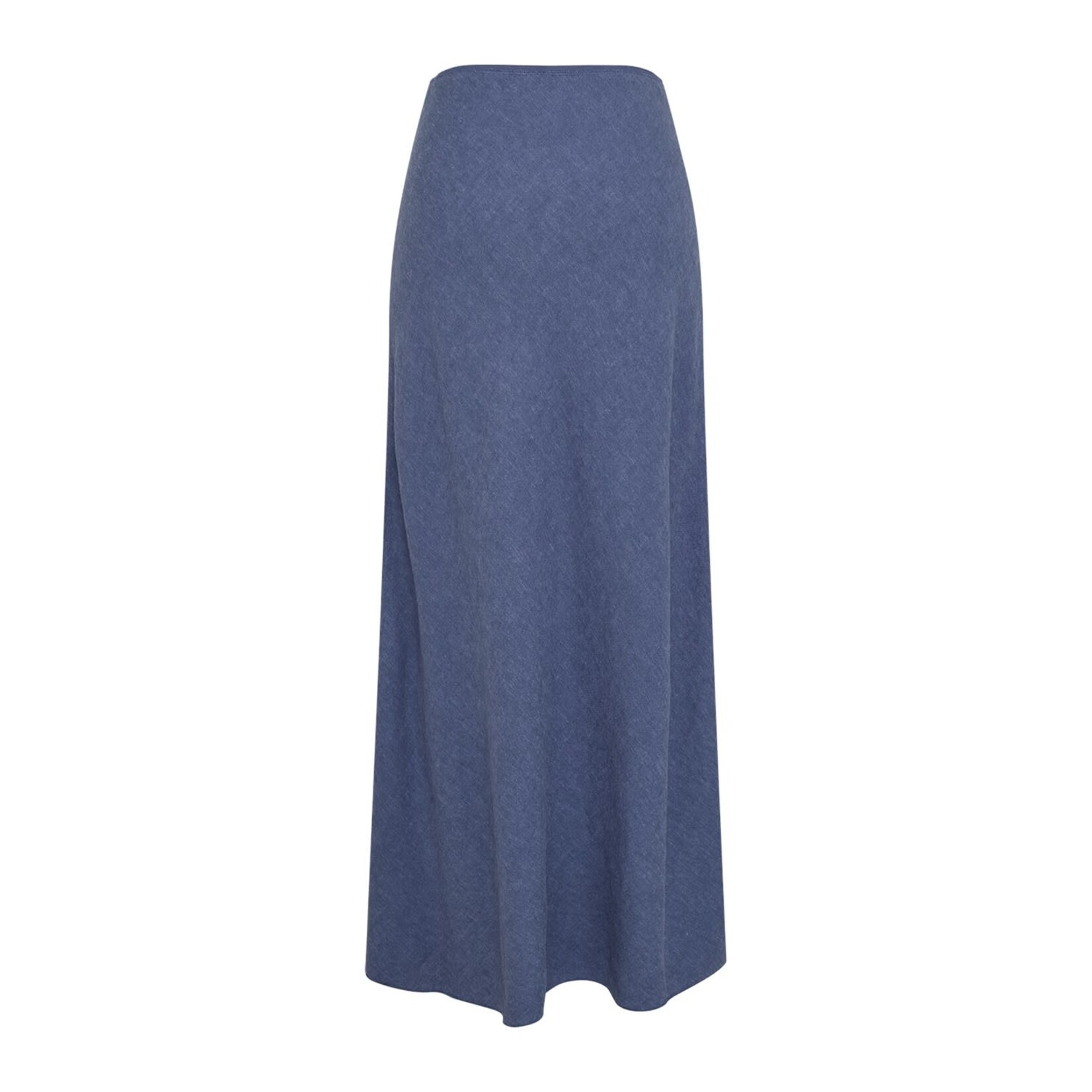 Moss Copenhagen Viana Ginia Linnen maxi rok blauw
