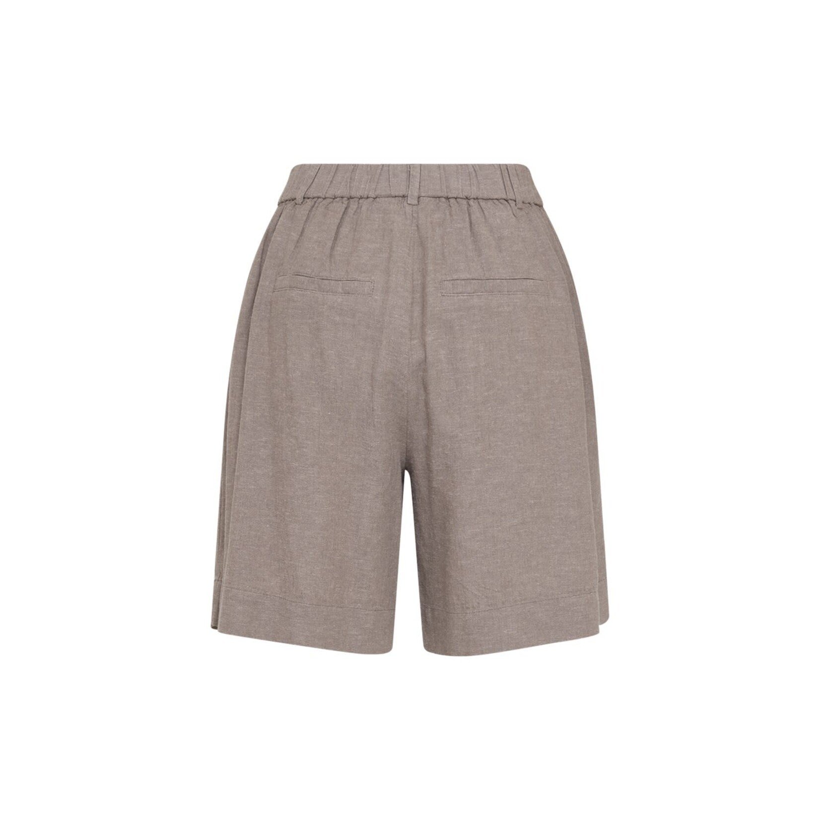 Moss Copenhagen Viana HW linnen shorts bruin