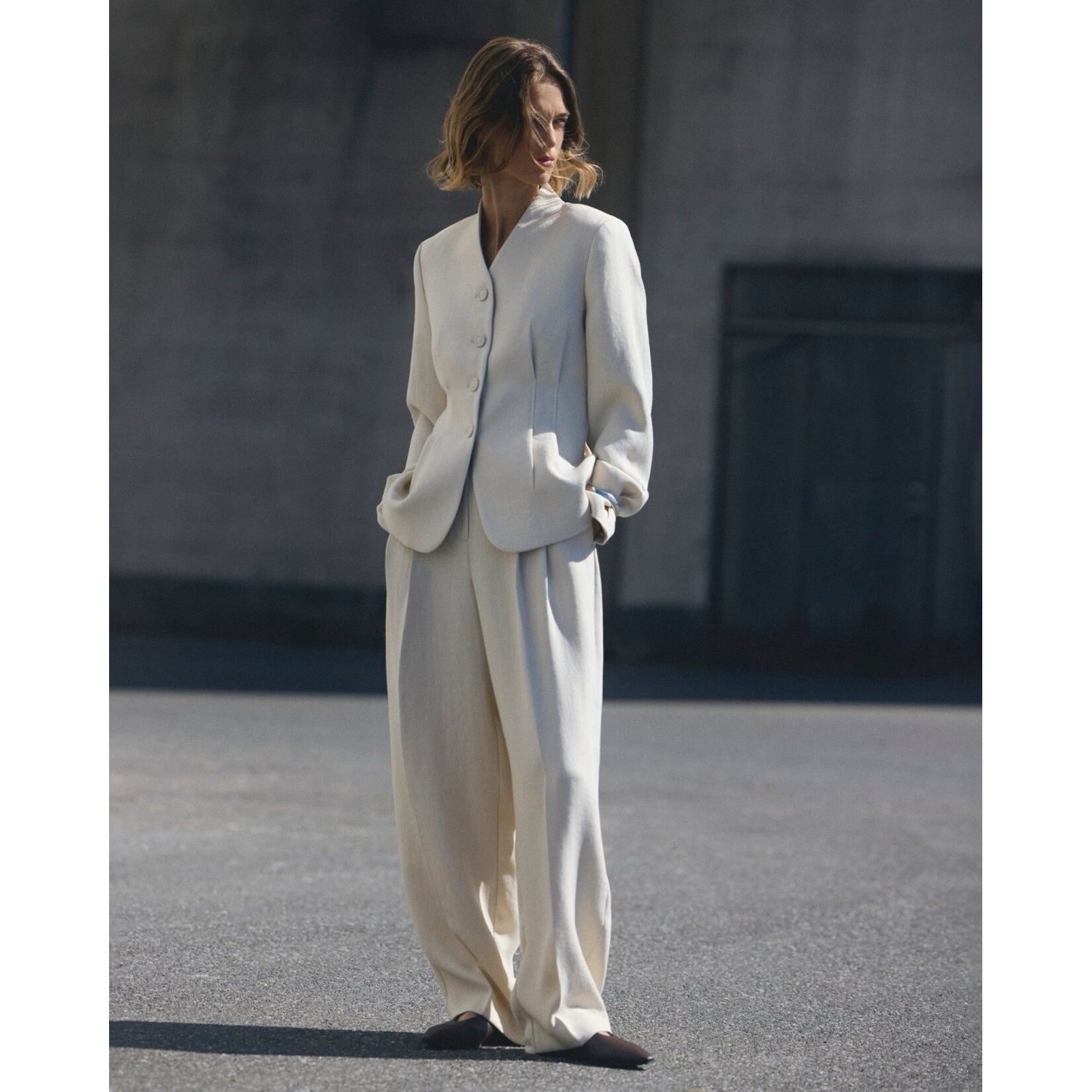 Moss Copenhagen blazer Esteriane creme