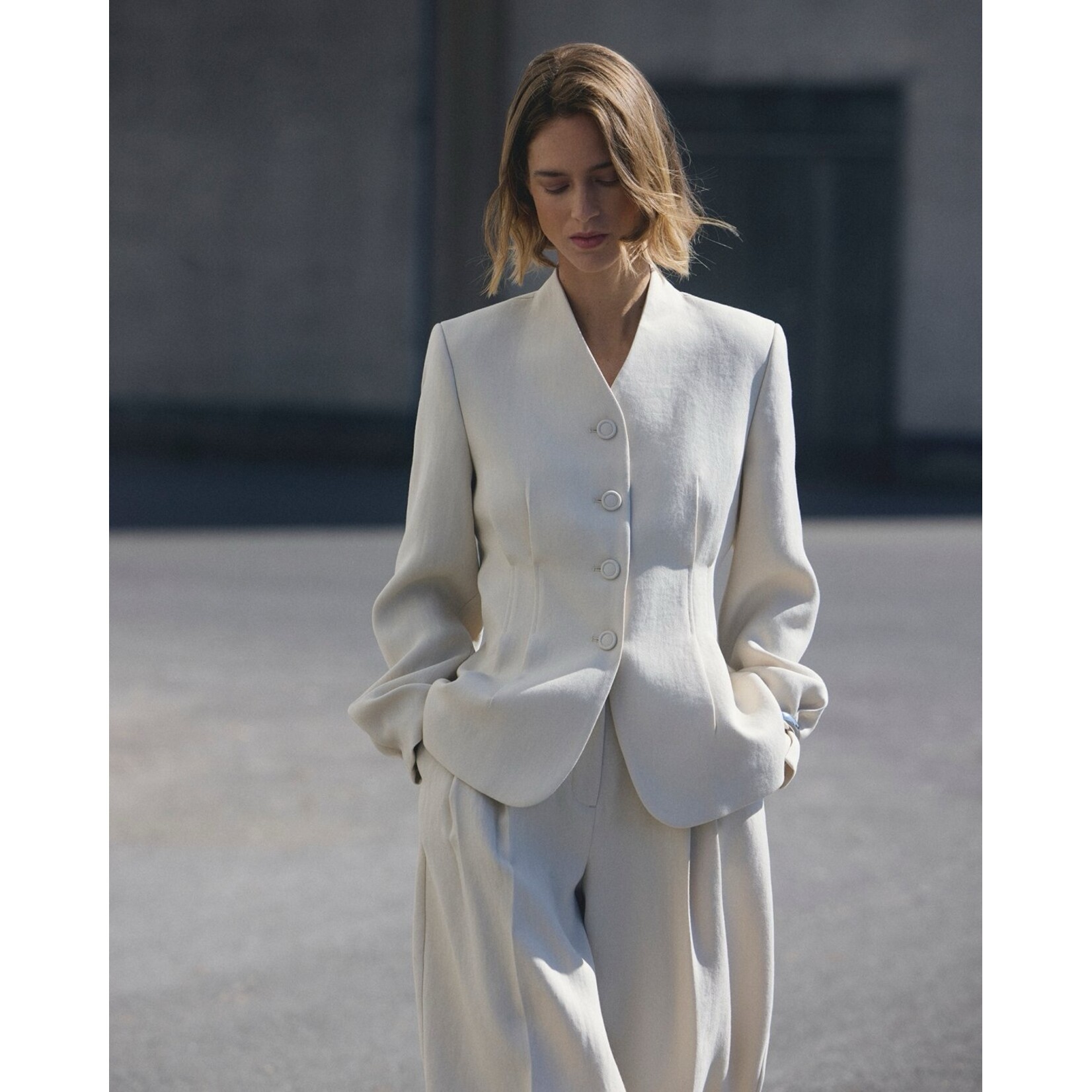 Moss Copenhagen blazer Esteriane creme