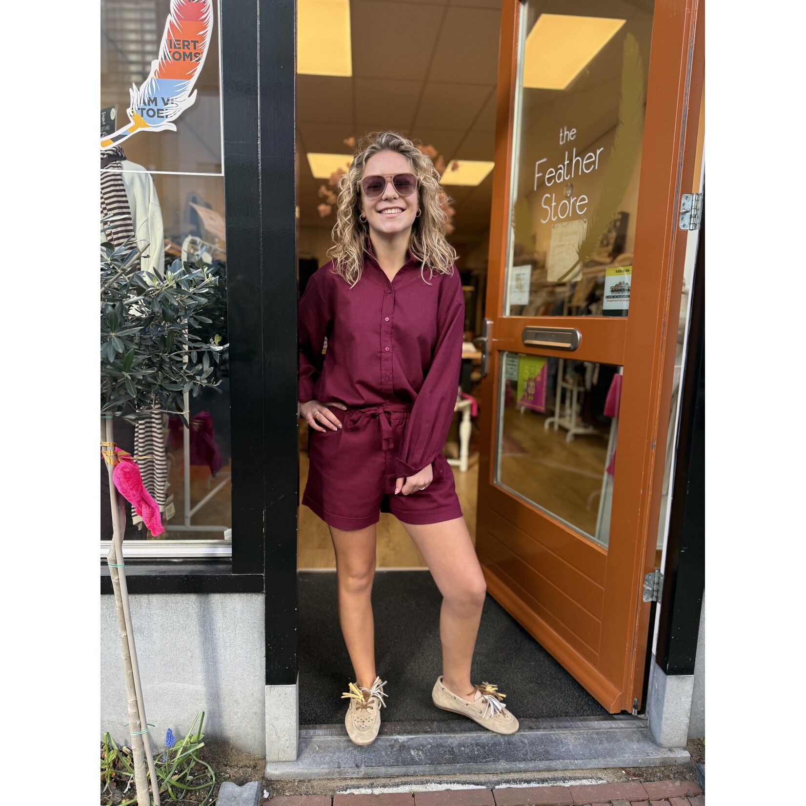 24Colours 24Colours blouse Loena rood