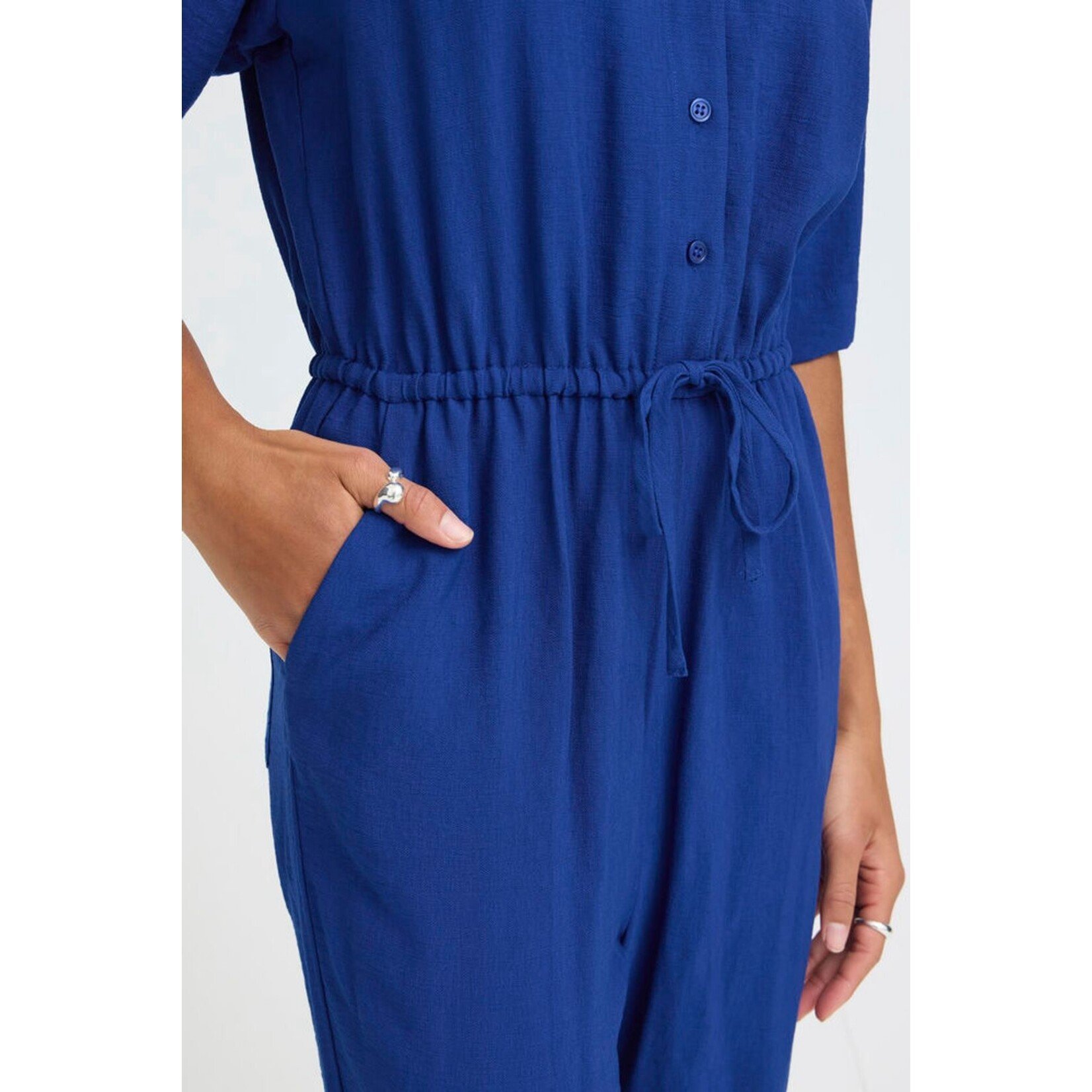 ICHI Ihfazima jumpsuit blauw