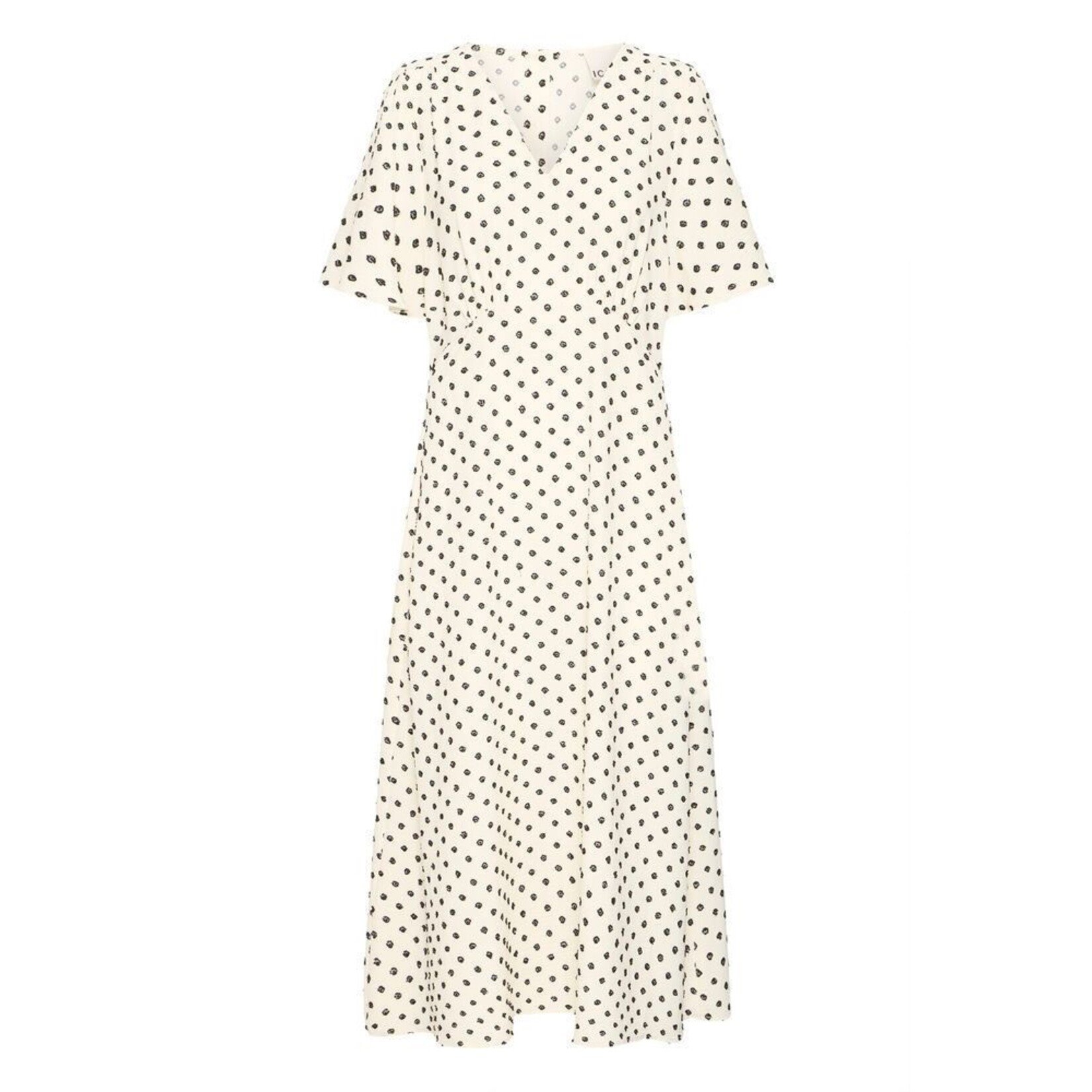 ICHI Ihzabby lange jurk wit