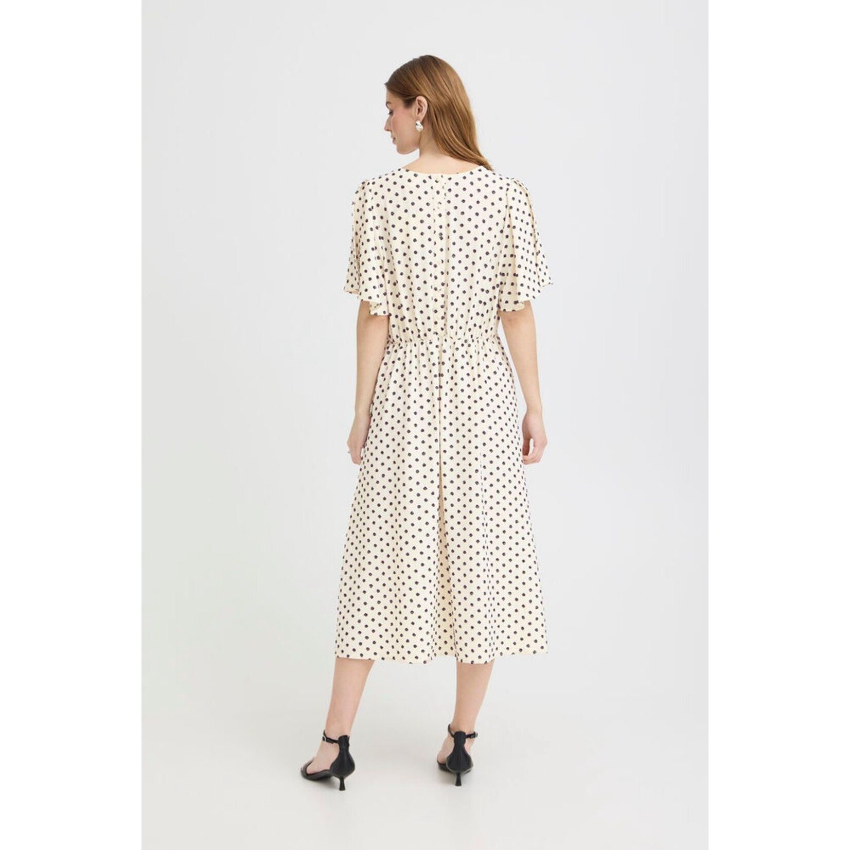 ICHI Ihzabby lange jurk wit