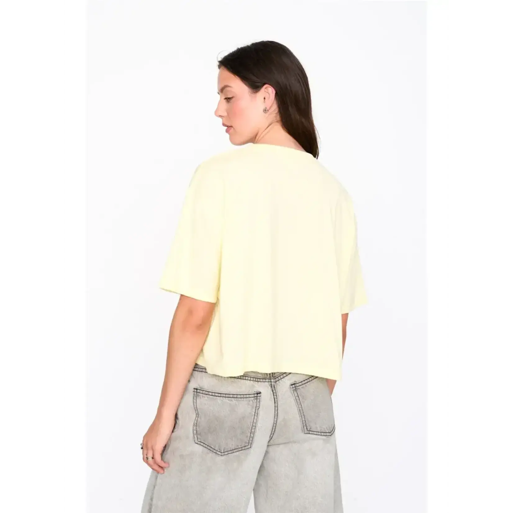 24Colours 24Colours t-shirt croissant geel