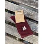 24Colours 24Colours sokken Bordeaux strik