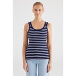 C.O.J. COJ top Olivia streep navy