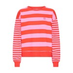ICHI Ihlulani sweater streep rood/roze