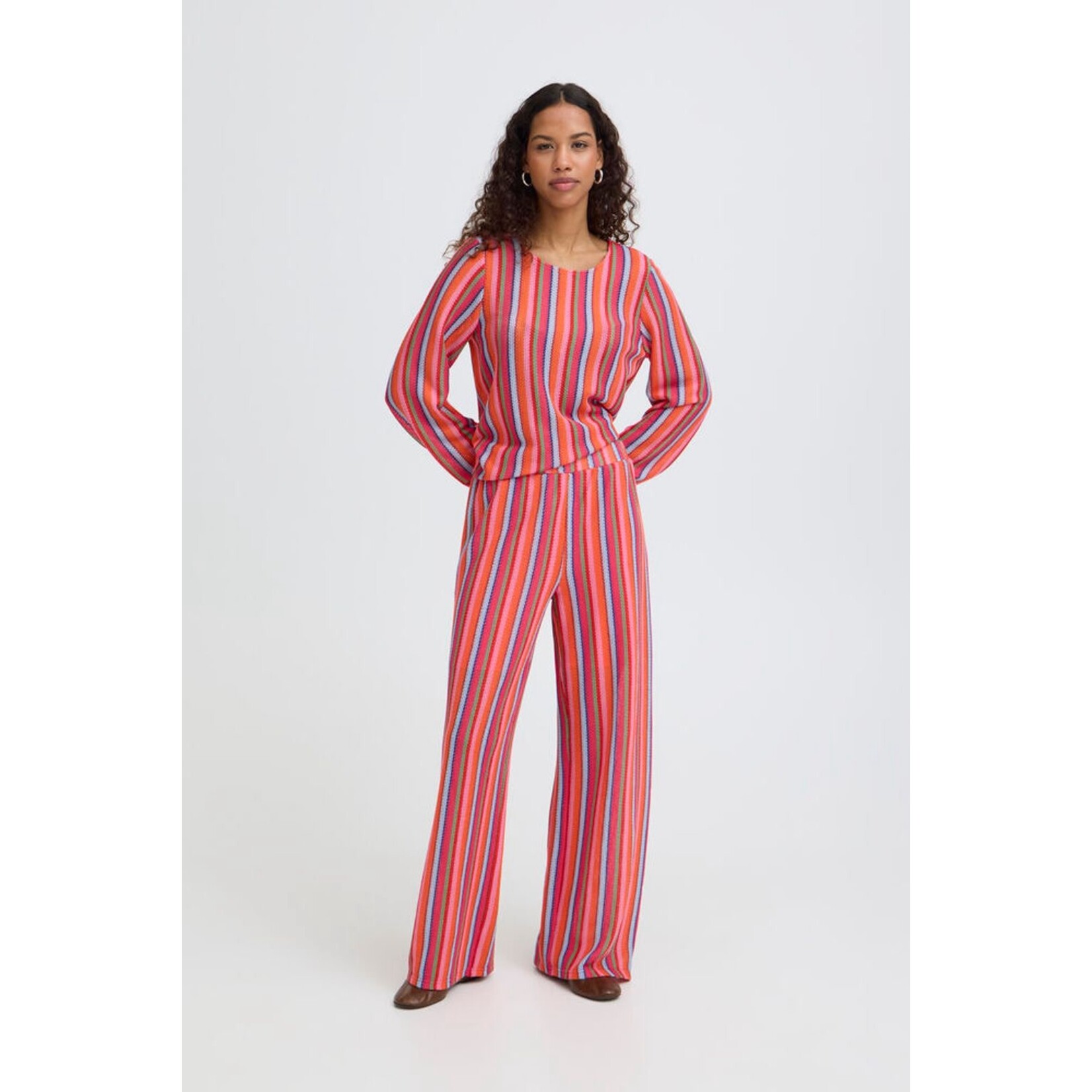 ICHI Ihlibella pants streep multi