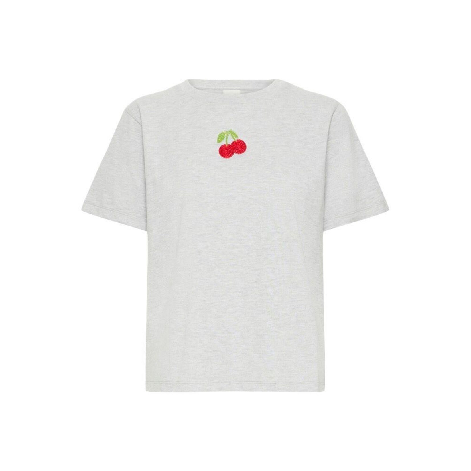 ICHI Ihnynna t-shirt cherry grijs