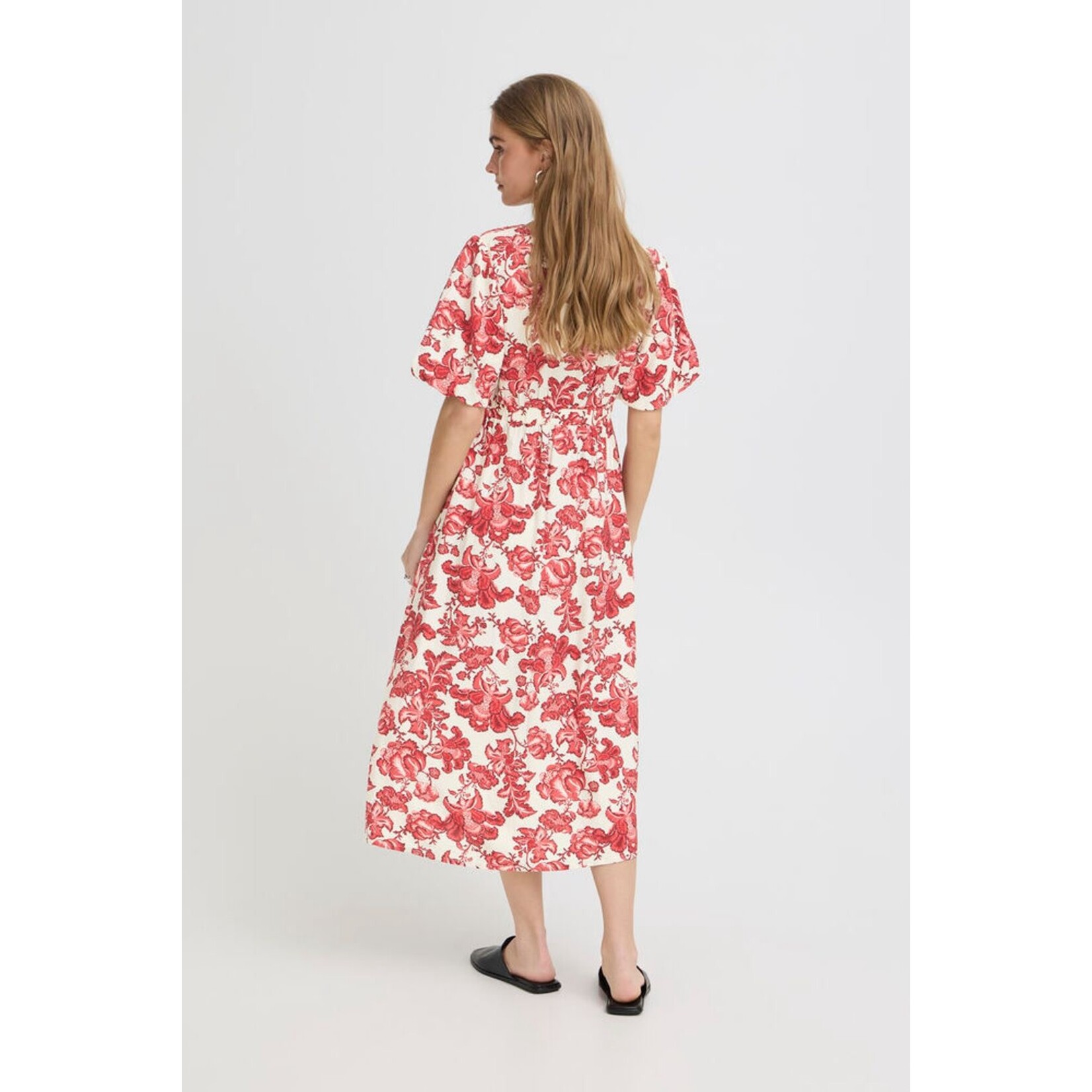 ICHI Ihgilvis maxi dress rood print