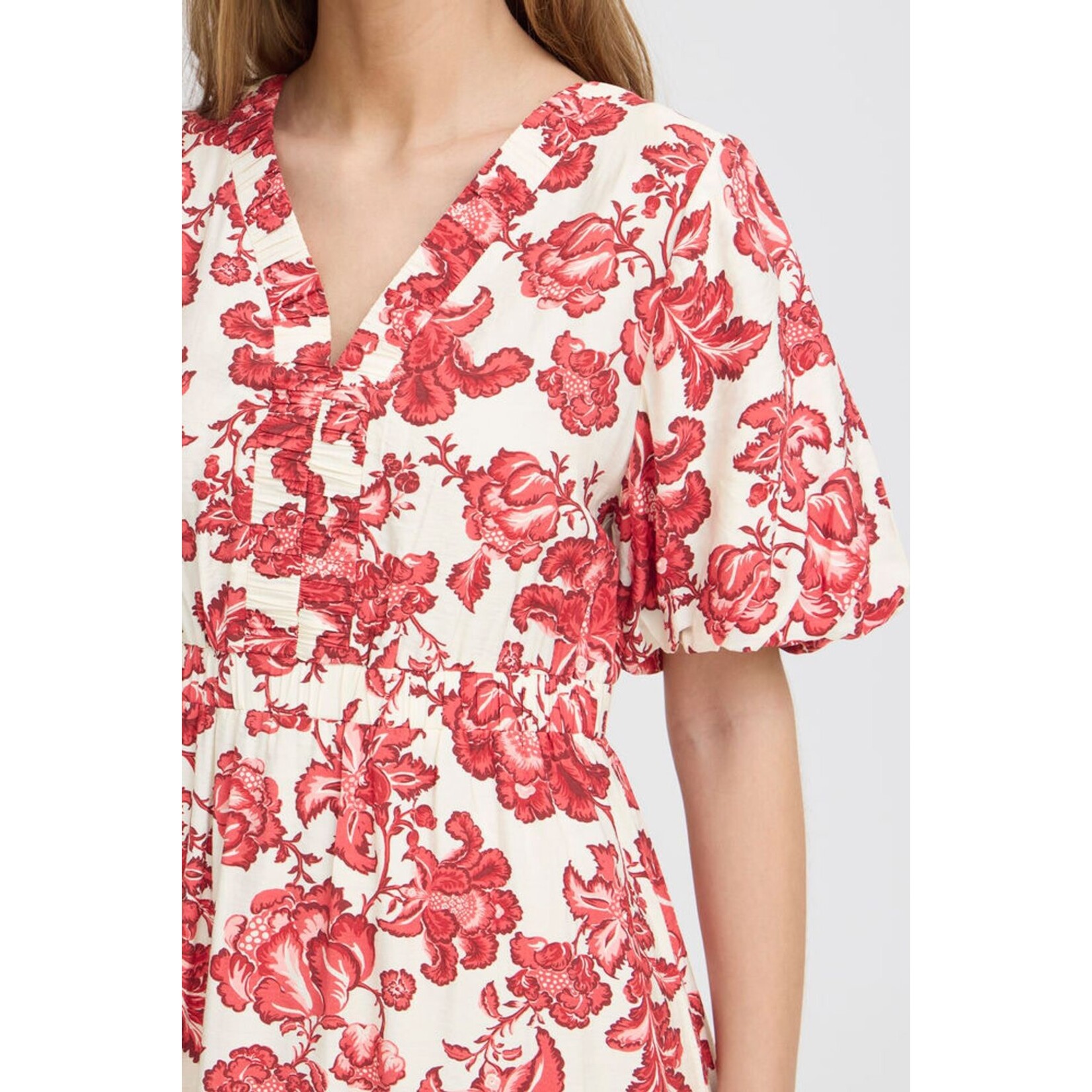 ICHI Ihgilvis maxi dress rood print