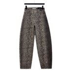 Leopard Barrel jeans Laulia