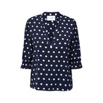 Sisters Point Venny blouse blauw dot