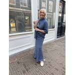 Moss Copenhagen Viana Ginia 3/4 blouse blauw