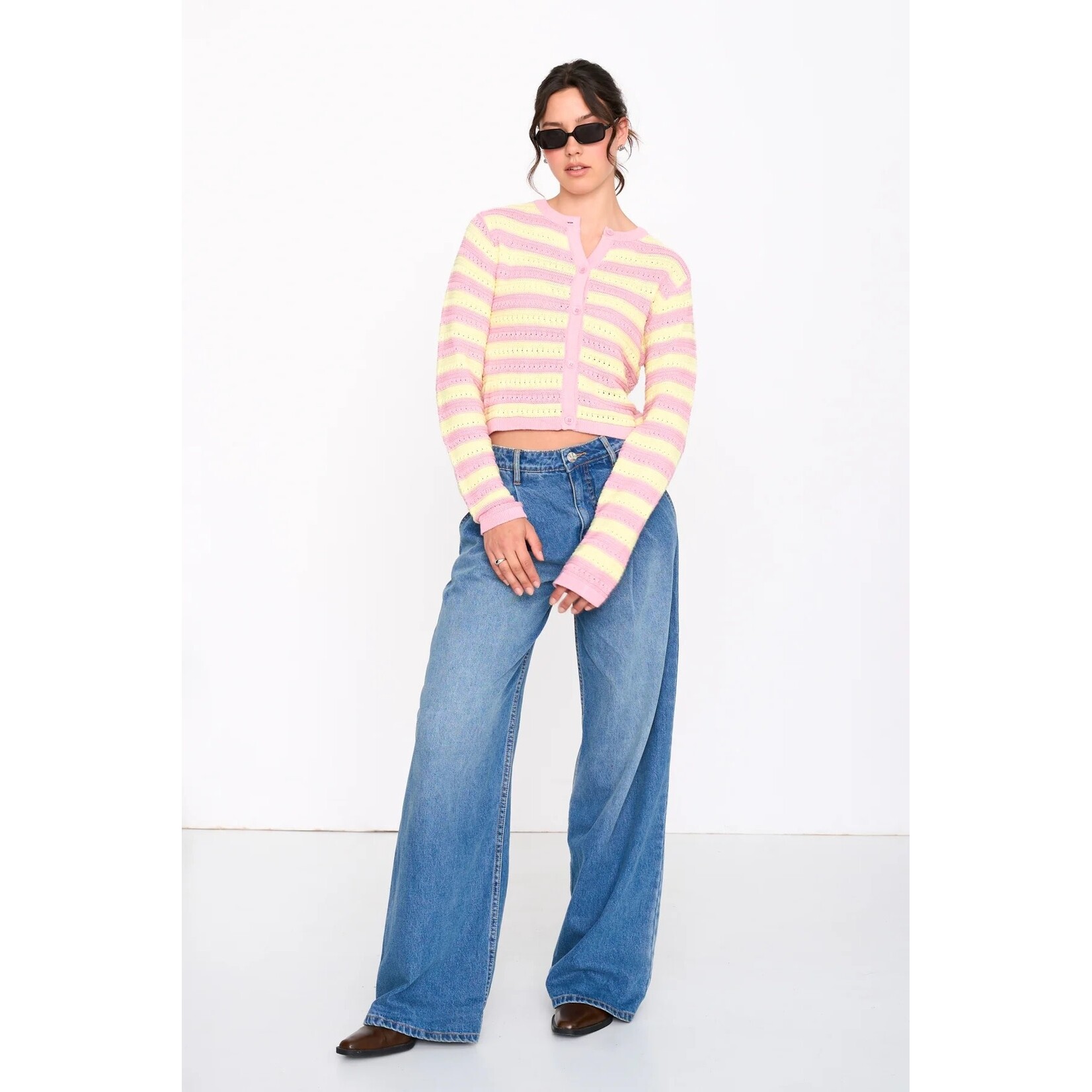 24Colours 24Colours streep vestje Tompouce