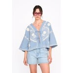 24Colours 24Colours strik vestje blauw