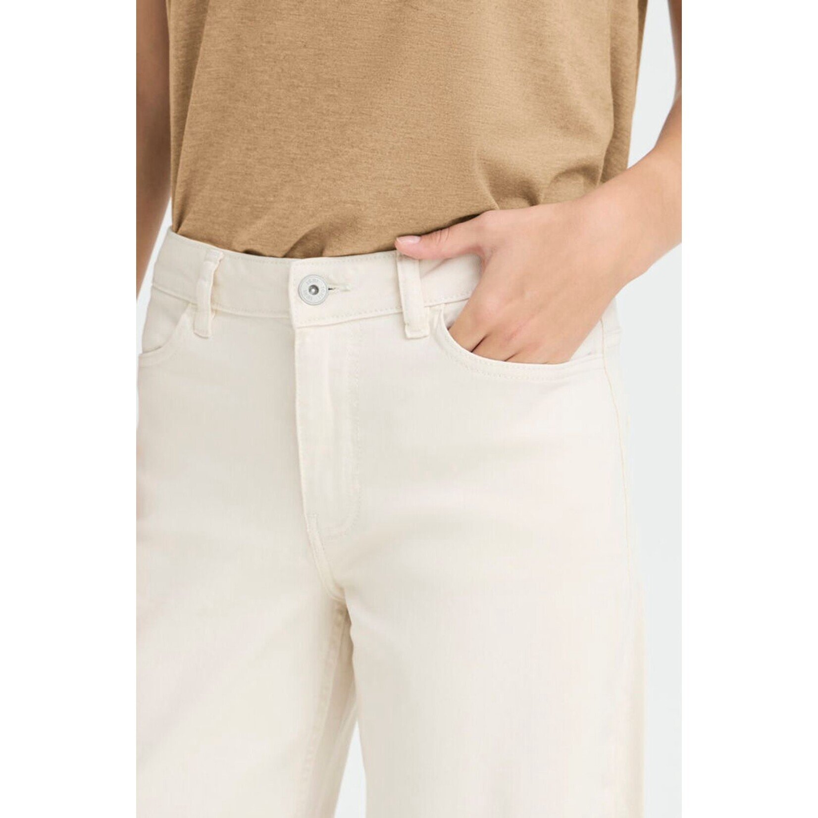 ICHI Ihziggy wide jeans beige