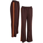 Broek Chrissy streep bruin/oranje