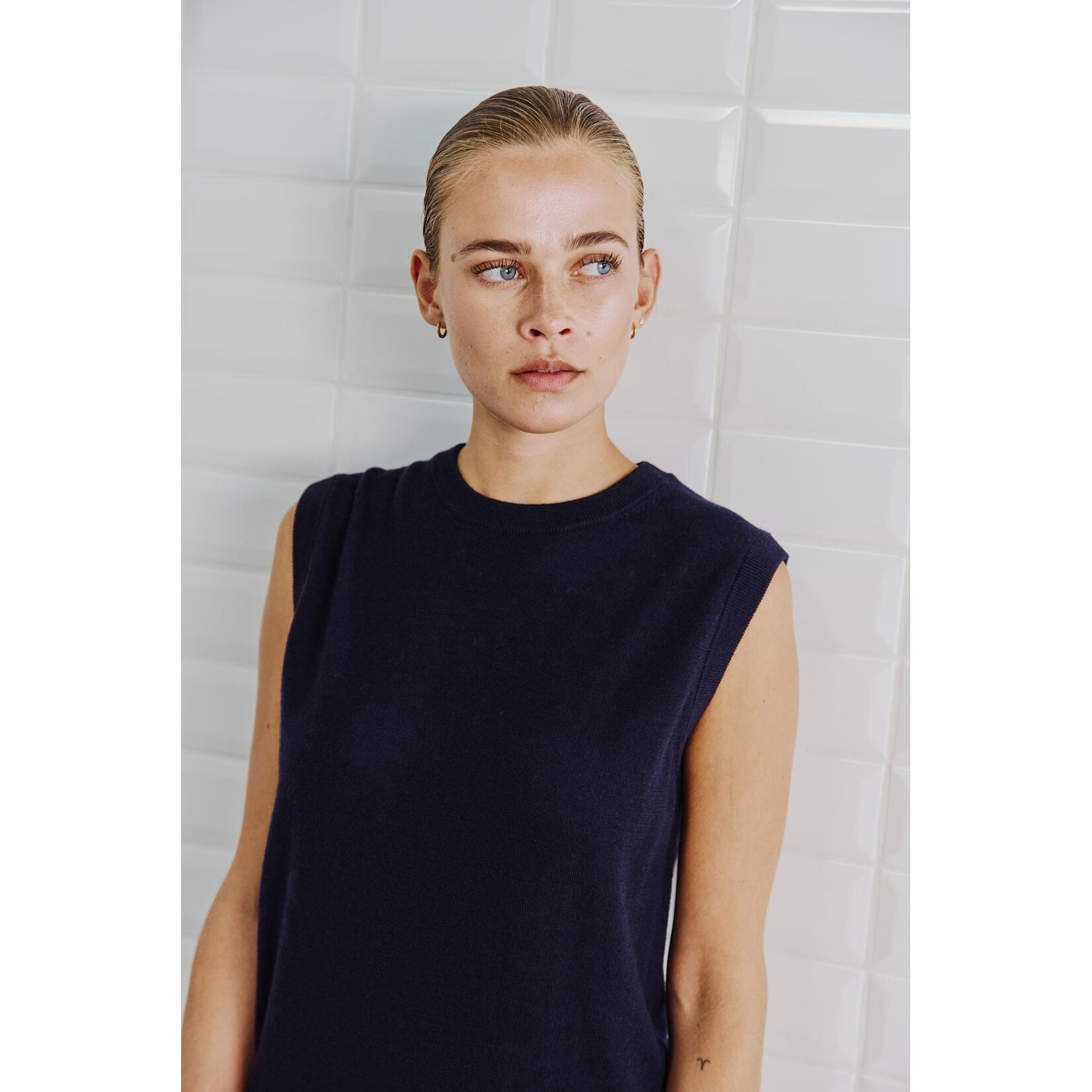 With Black Withblack Miles tanktop navy