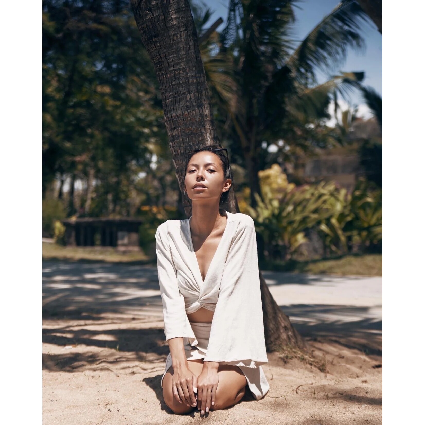 Berawa Luxe Berawa Wrap Top beige