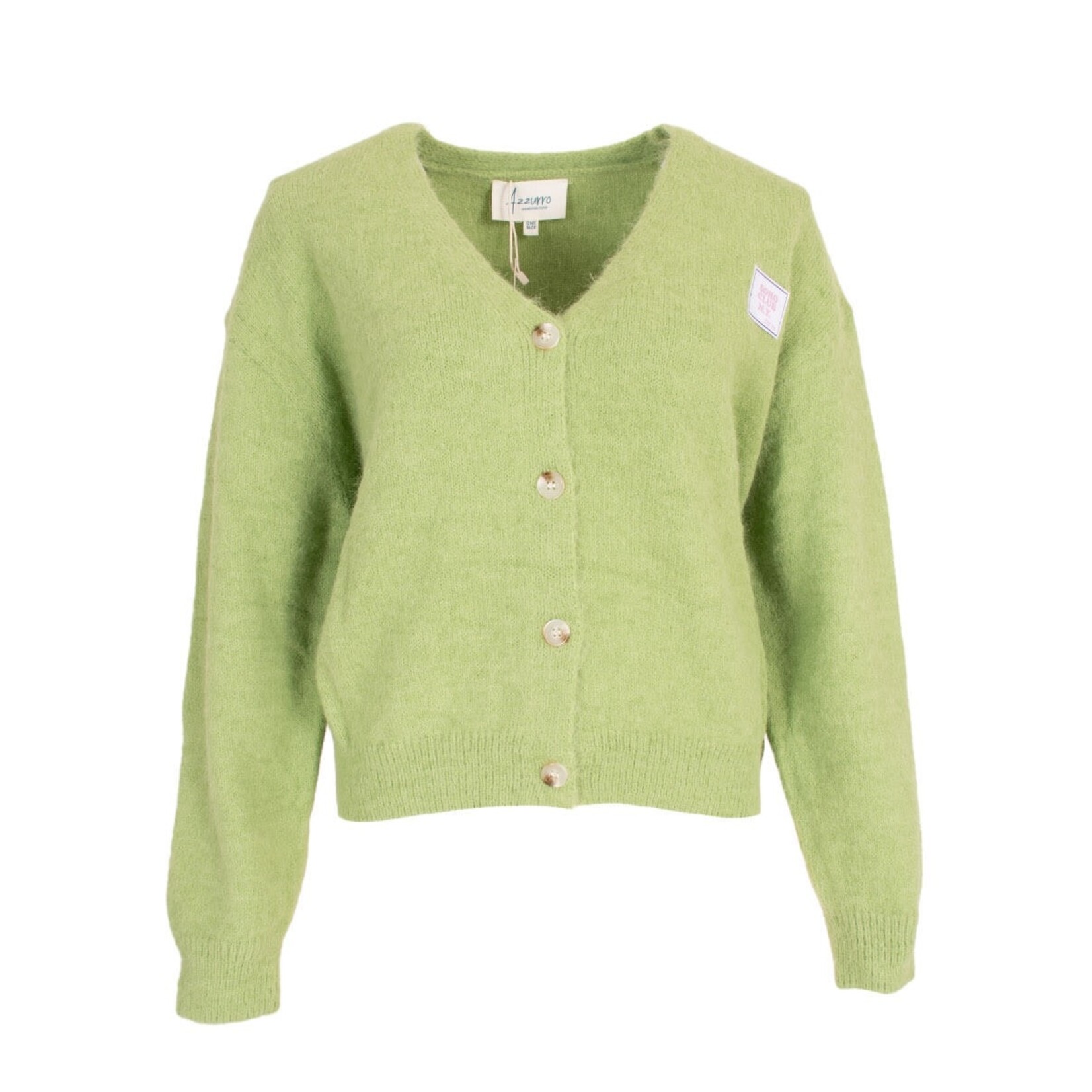 Vest gebreid Loes groen