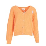 Vest gebreid Loes oranje