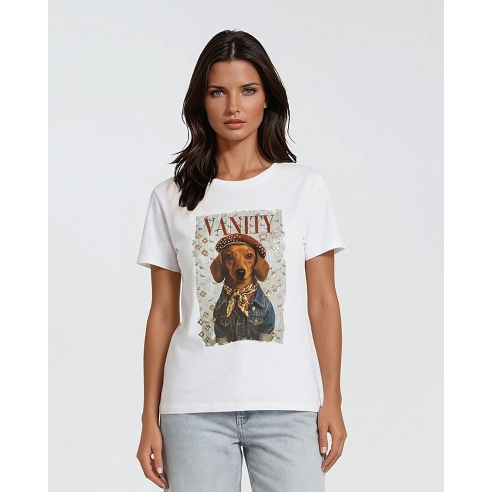 T-shirt vanity fur wit