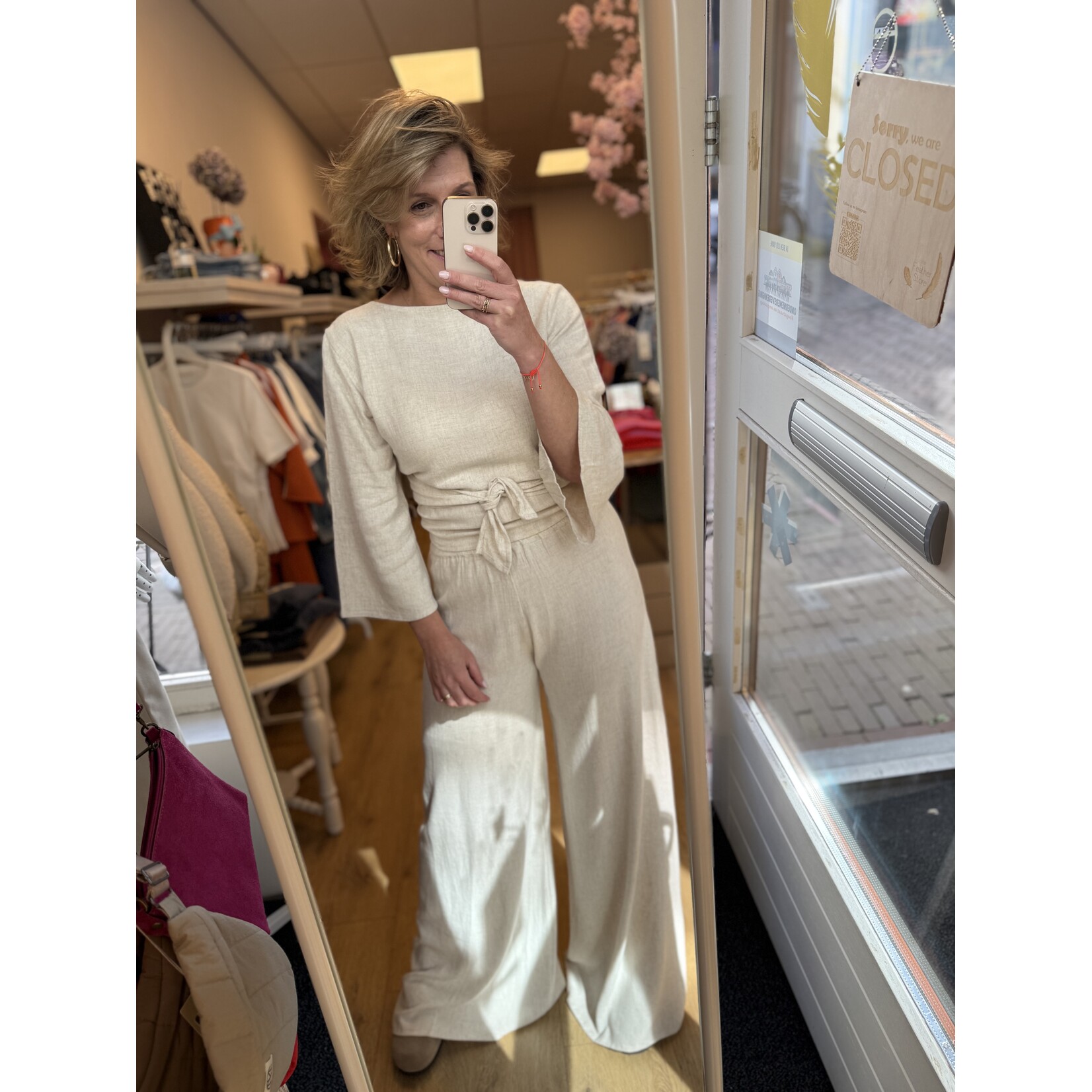 Berawa Luxe Berawa Luxe Elsa pallazo pants beige