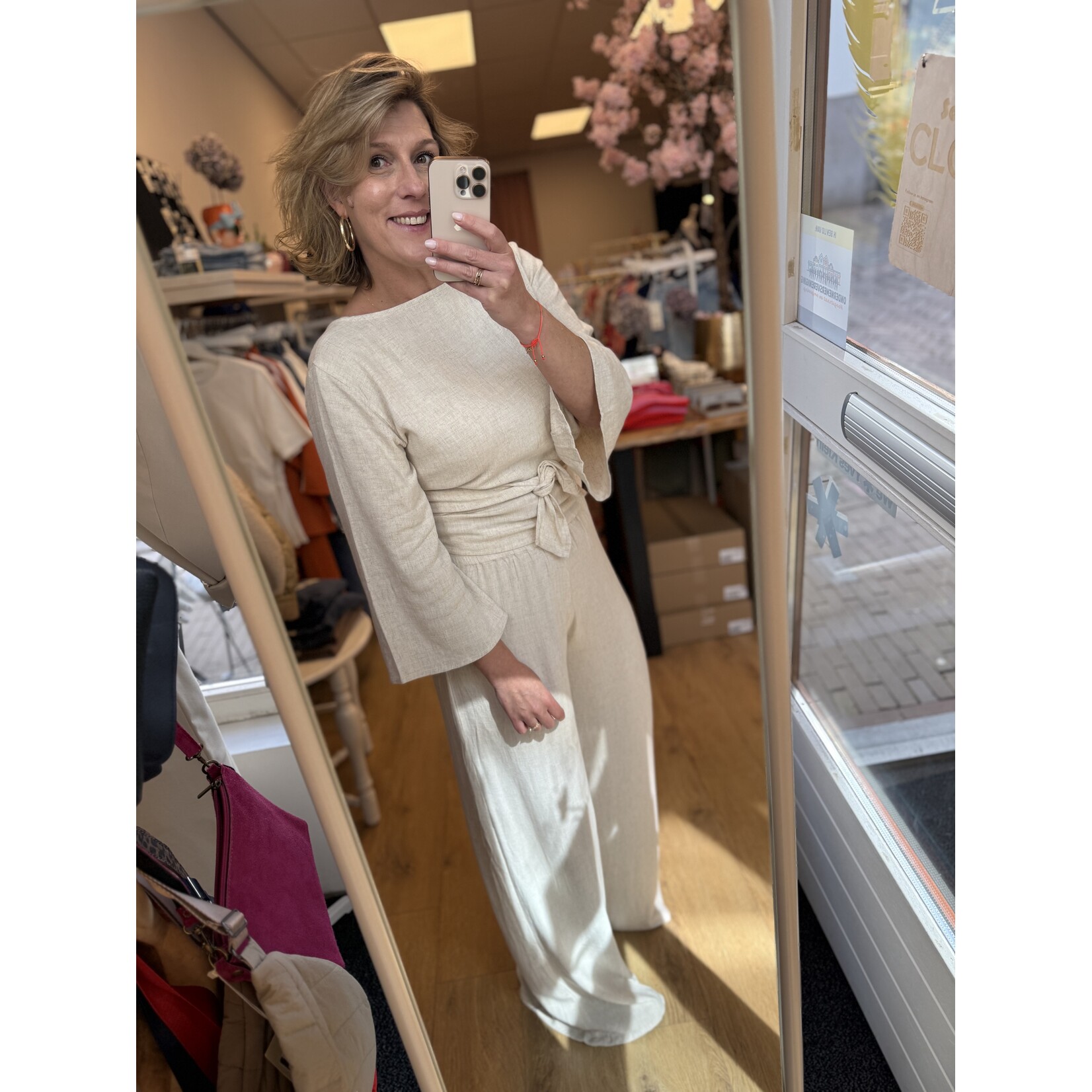 Berawa Luxe Berawa Luxe Elsa pallazo pants beige