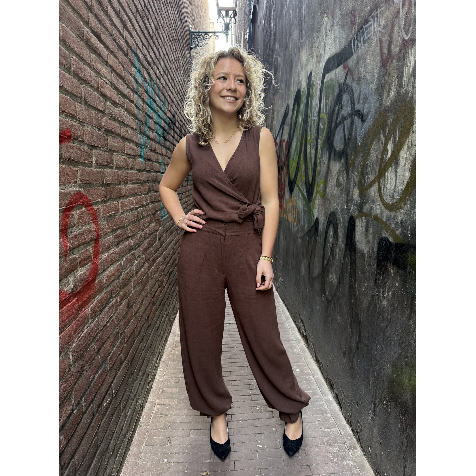 Berawa Luxe Berawa Luxe Iselina pants bruin