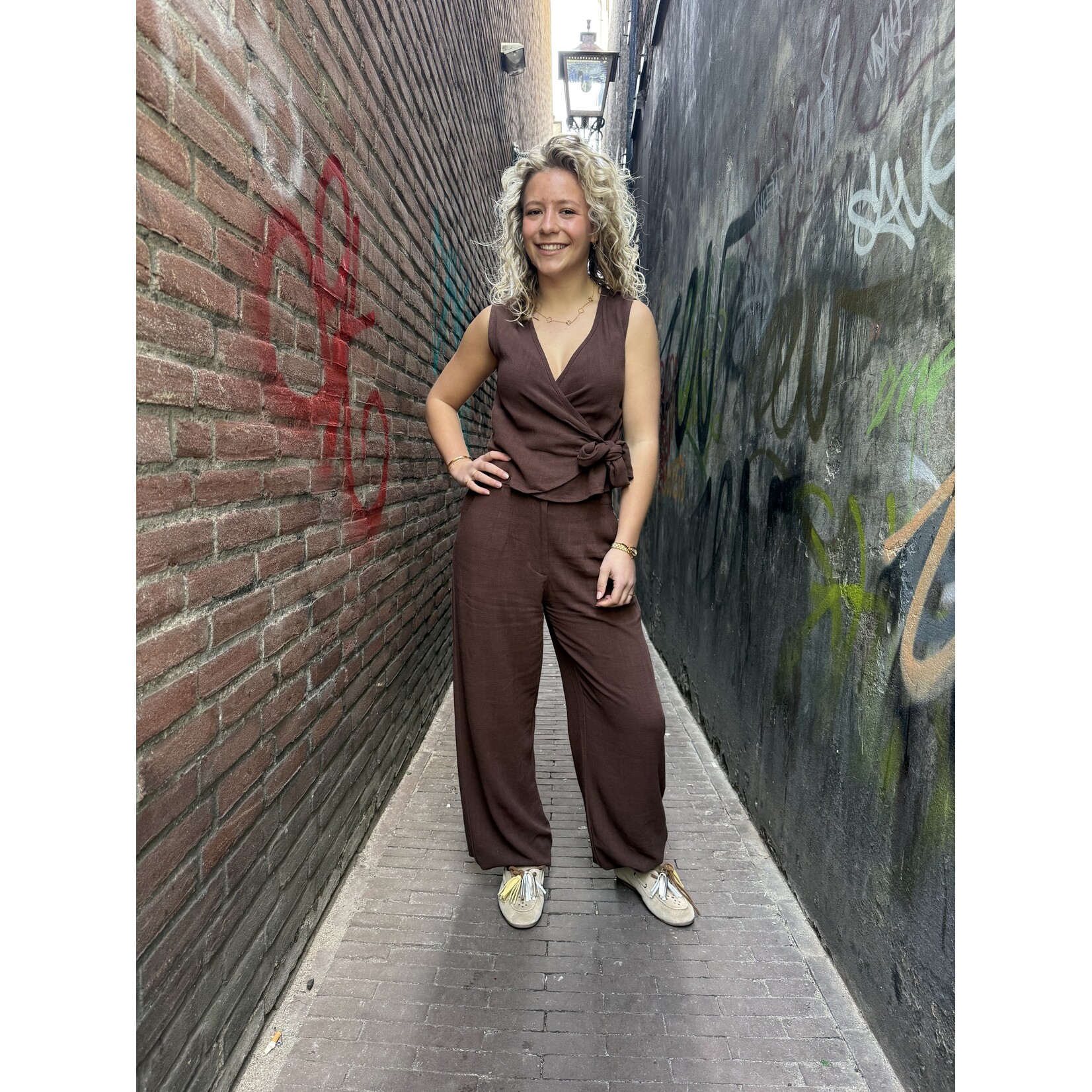 Berawa Luxe Berawa Luxe Pavluna top bruin