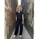 Berawa Luxe Berawa Luxe Halina blouse navy jacquard