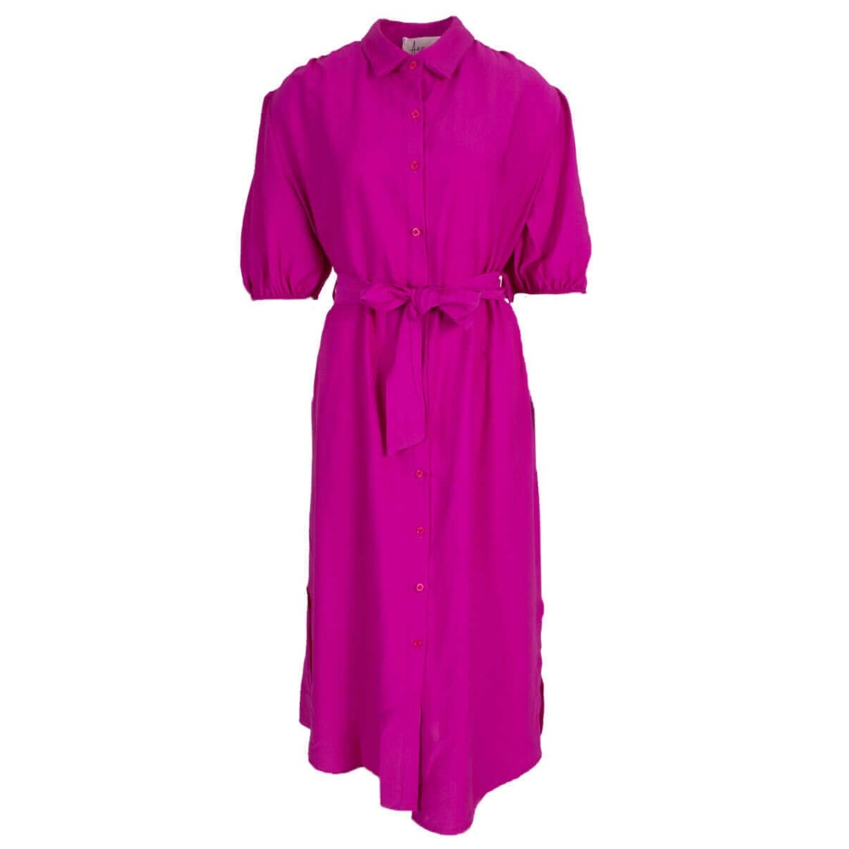 Lange blouse jurk Sally roze