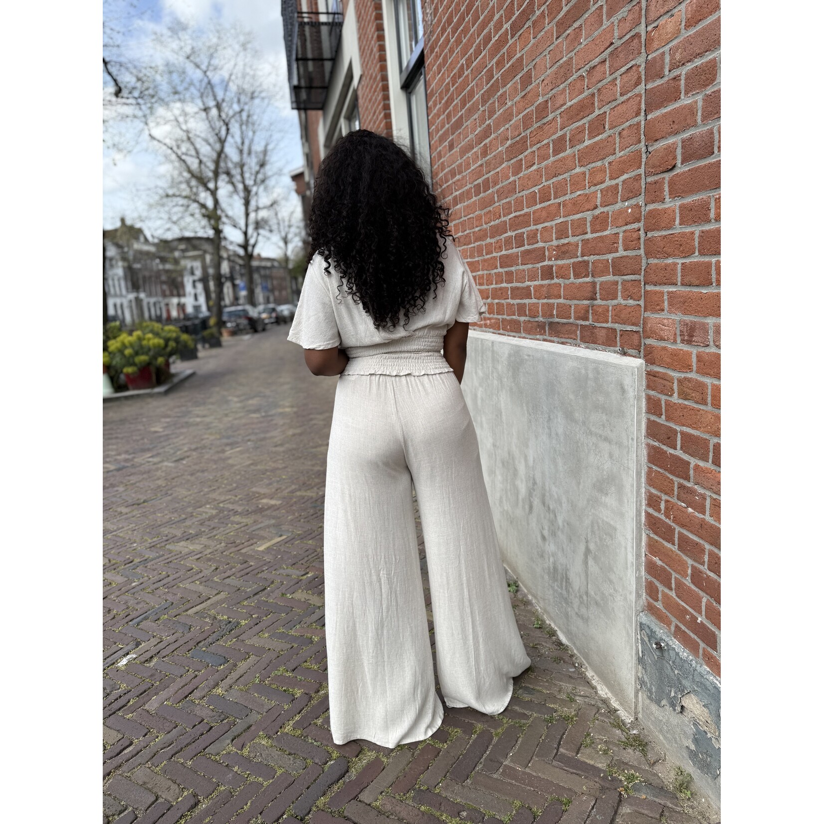 Berawa Luxe Berawa Luxe Elsa pallazo pants beige