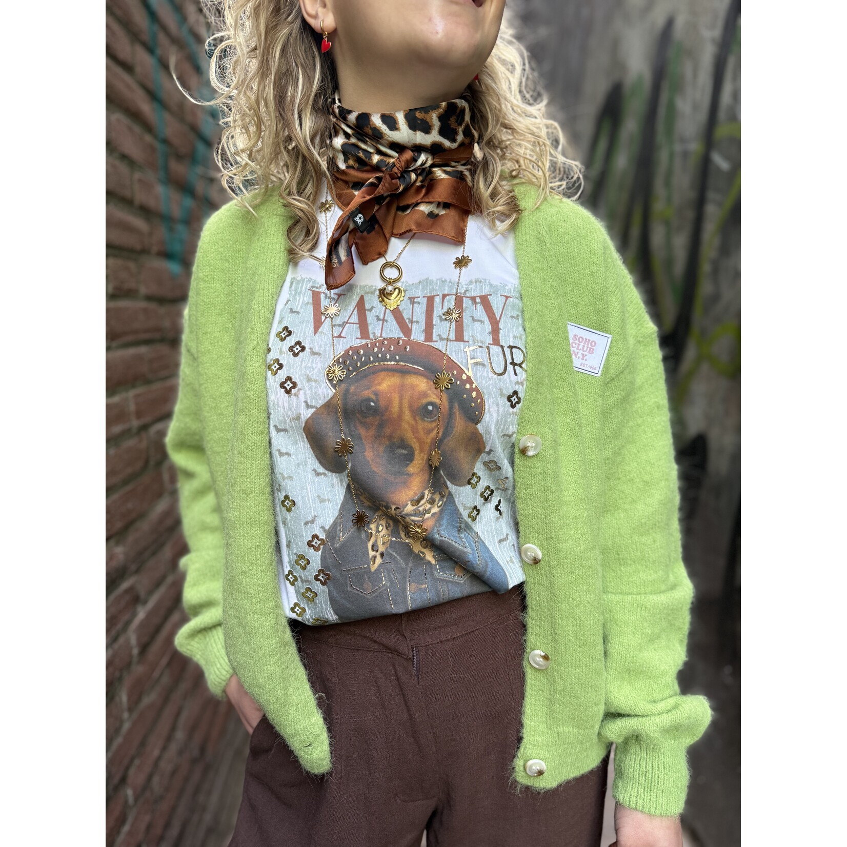 Sjaaltje leopard bruin