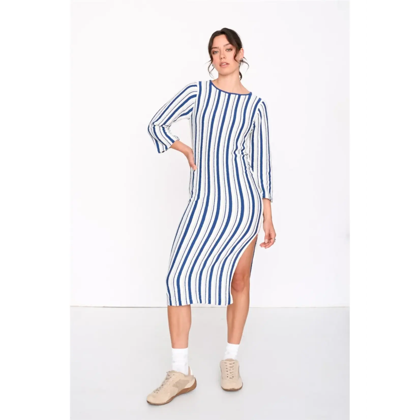 24Colours 24Colours jurk Lianne streep
