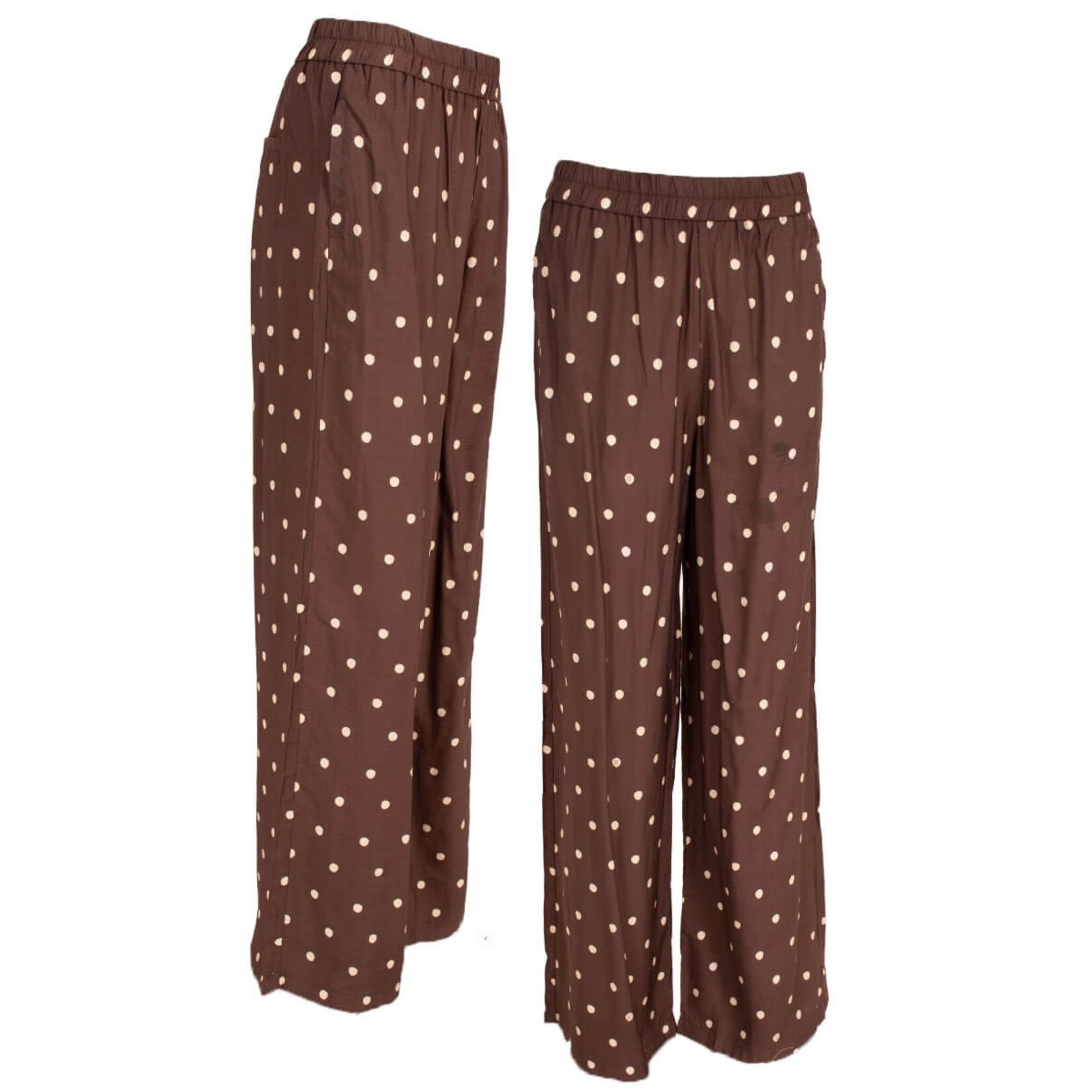 Broek Stella bruin dot