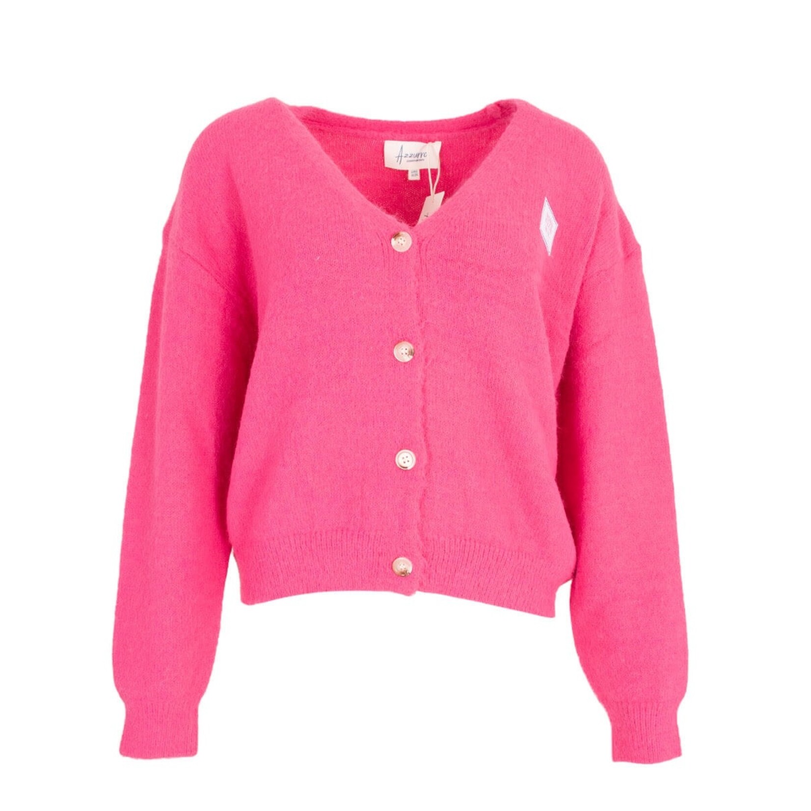 Vest gebreid Loes roze