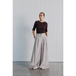 With Black Withblack Maritsa HW wijde broek grijs