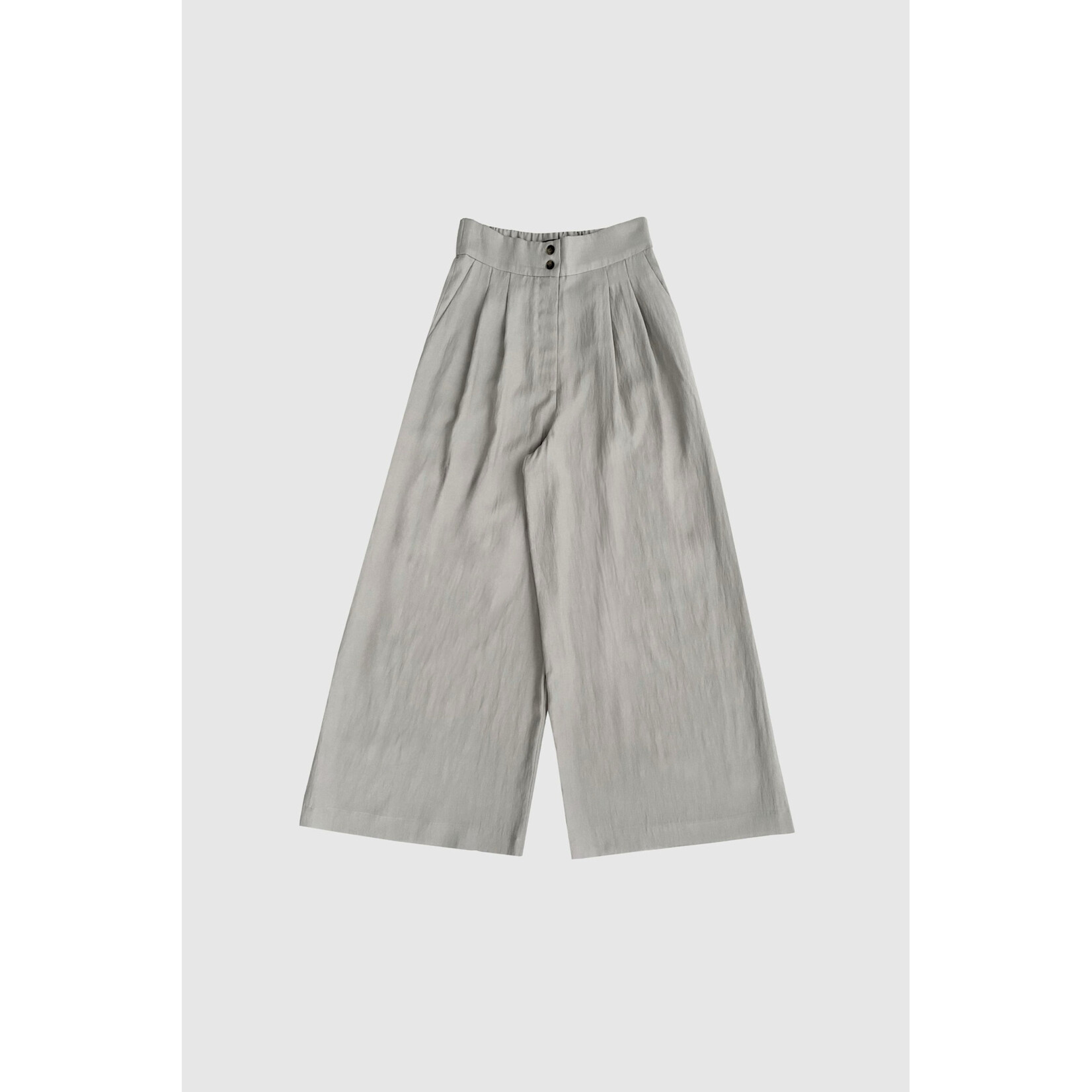 With Black Withblack Maritsa HW wijde broek grijs