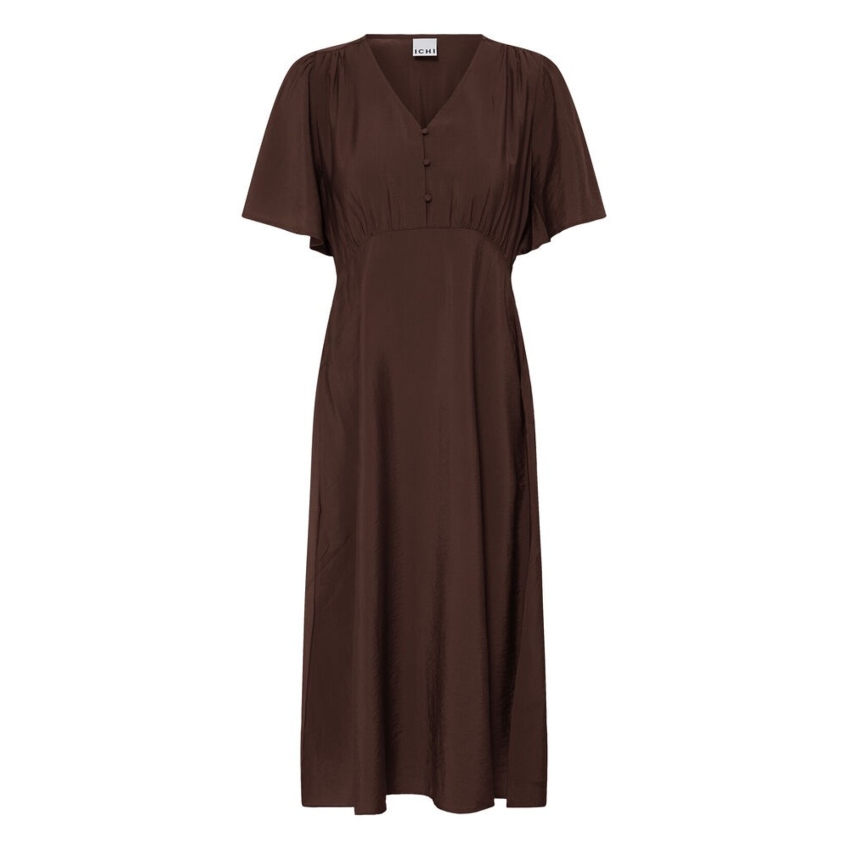 ICHI Ihaniva jurk bruin