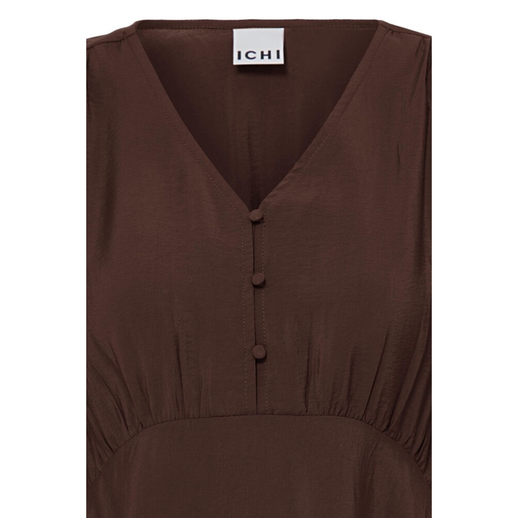 ICHI Ihaniva jurk bruin