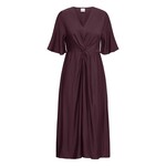 ICHI Ihimelda jurk bordeaux rood