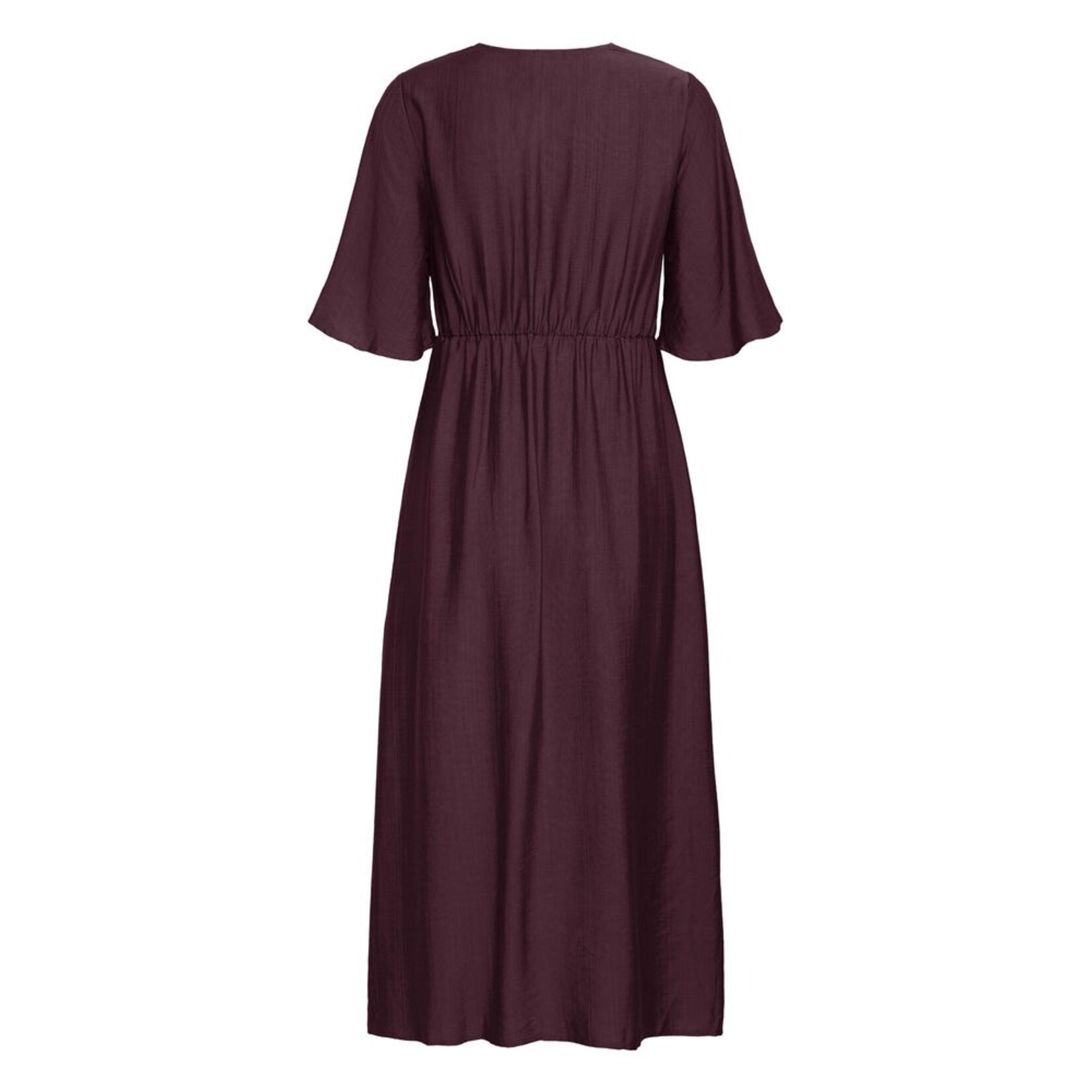 ICHI Ihimelda jurk bordeaux rood
