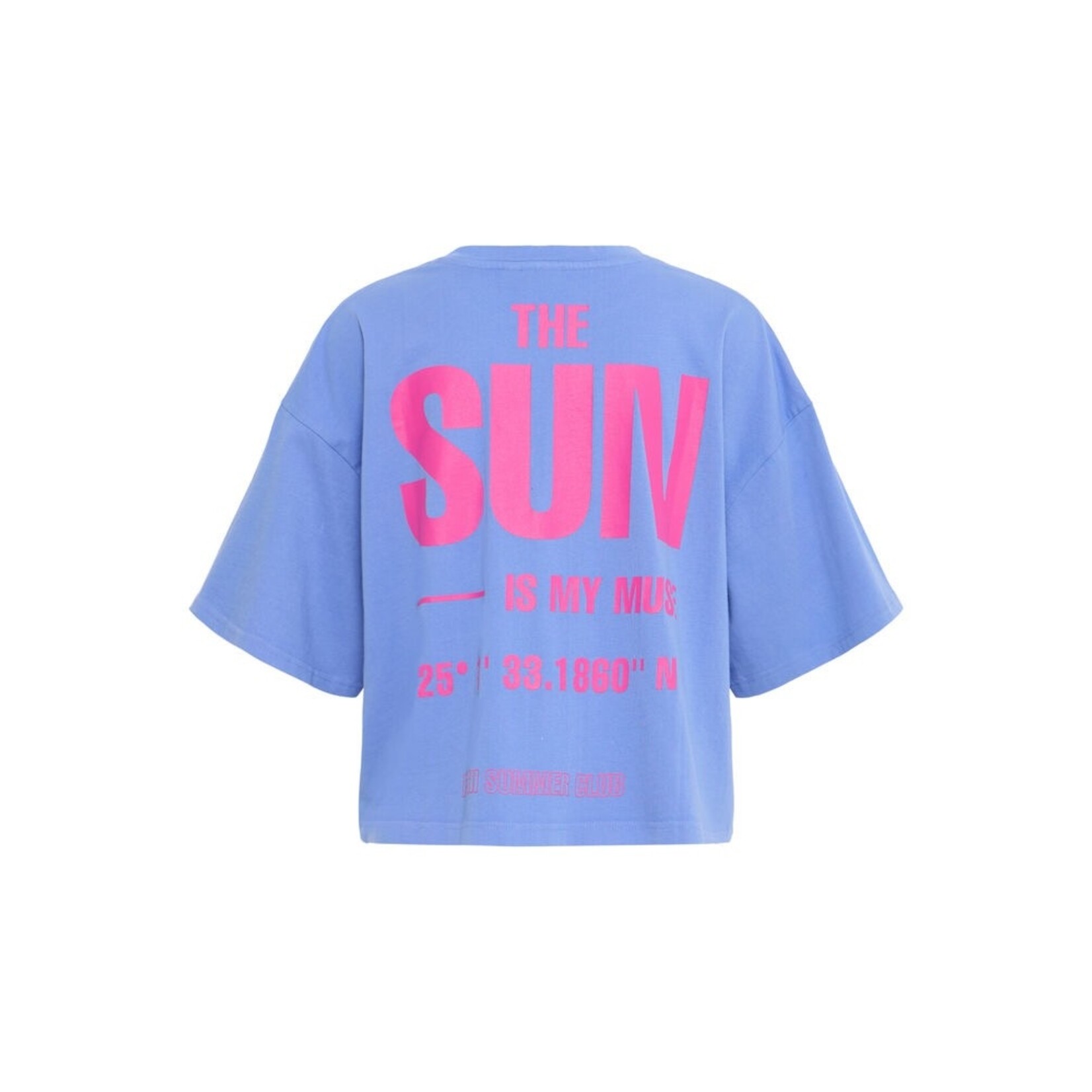 ICHI Ihnica oversized t-shirt blauw