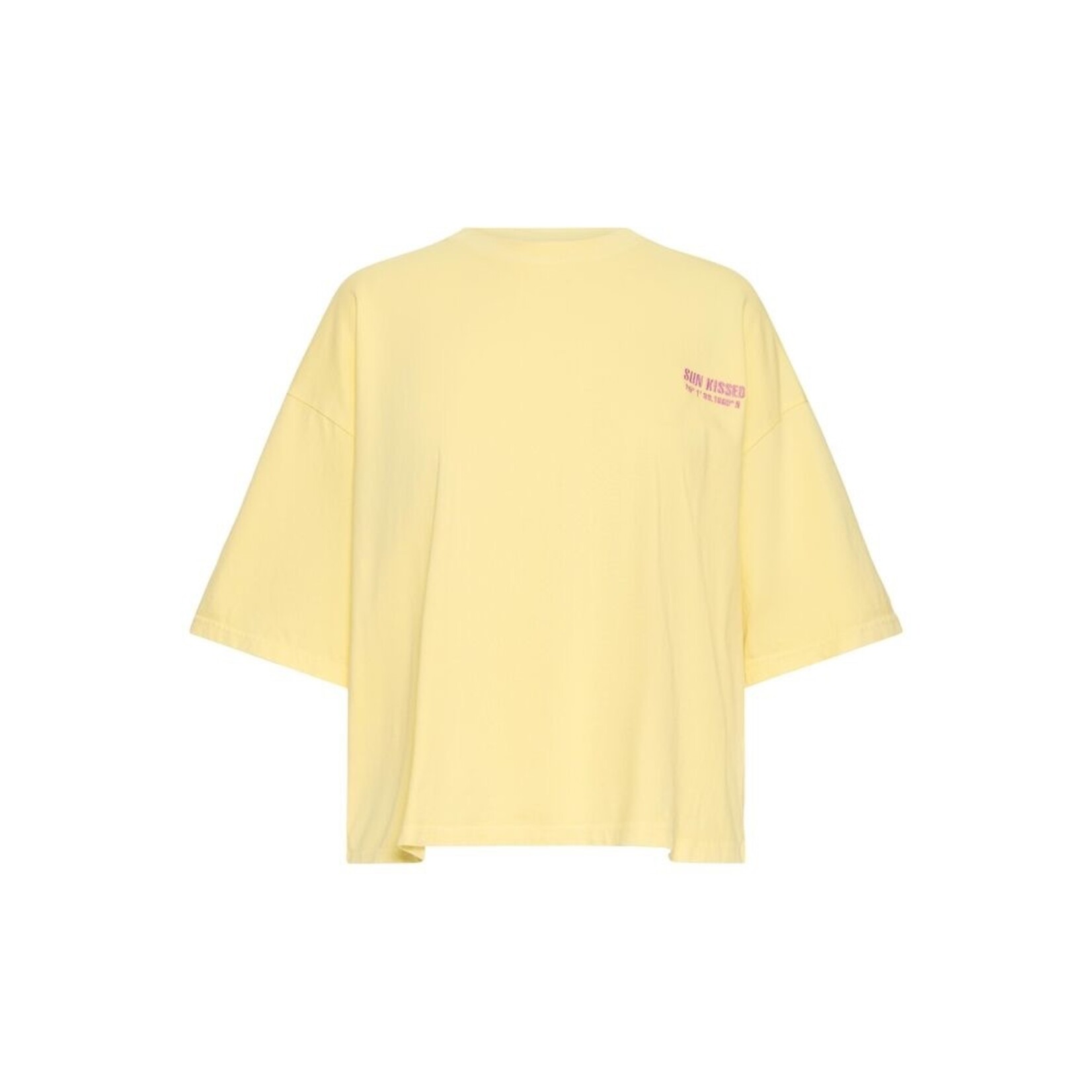 ICHI Ihnica oversized t-shirt geel