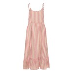 Iafoxa midi dress streep roze